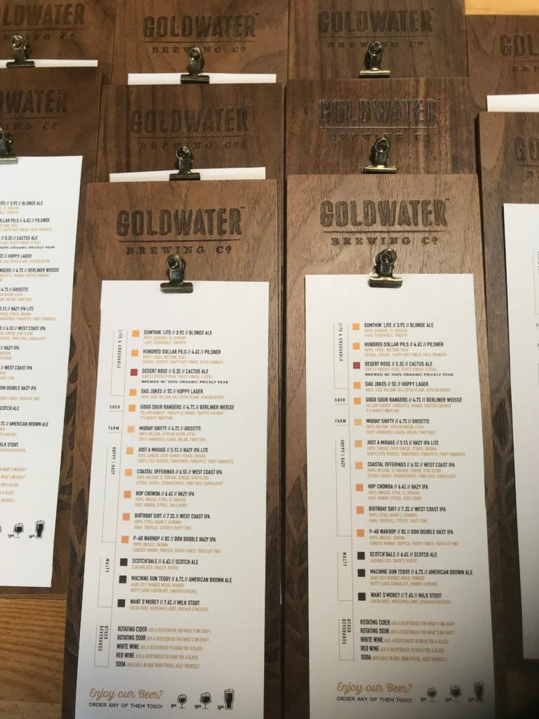 goldwater brewery menu boards (3)